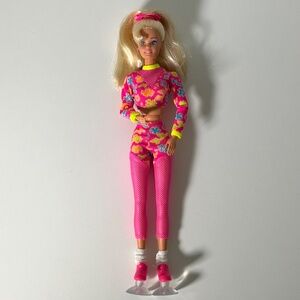 Vintage 90s Mattel Workin' Out Barbie #17317 Doll (33Y)